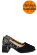 Pantofi negri piele naturala intoarsa 5s77460