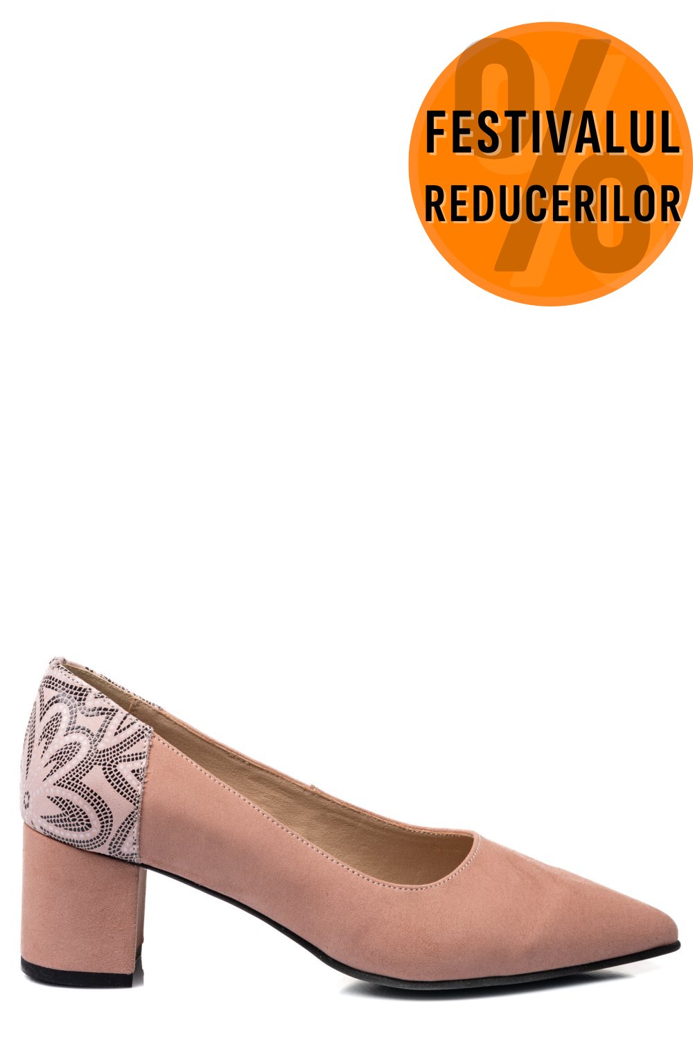 PANTOFI ROZ PIELE NATURALA INTOARSA 5S77602