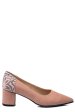Pantofi roz piele naturala intoarsa 5s77602