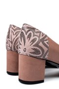 PANTOFI ROZ PIELE NATURALA INTOARSA 5S77602
