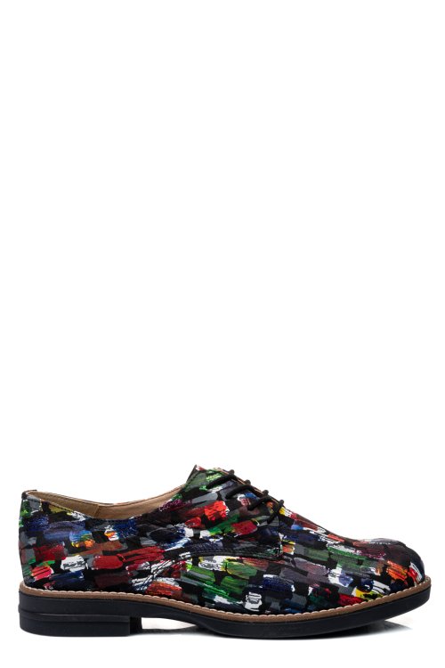 Pantofi negri picasso piele naturala 2s77025