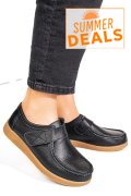 MOCASINI NEGRI PIELE NATURALA PSPL305