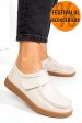 Mocasini bej piele naturala pspl305