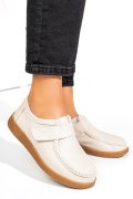 MOCASINI BEJ PIELE NATURALA PSPL305