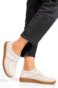 MOCASINI BEJ PIELE NATURALA PSPL305