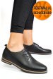 Pantofi negri piele naturala apck102