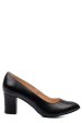 Pantofi dama guban piele naturala negri toc snk 4s77292