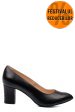 Pantofi dama guban piele naturala negri toc snk 4s77292
