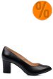 Pantofi dama guban piele naturala negri toc snk 4s77292