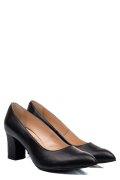 PANTOFI DAMA GUBAN PIELE NATURALA NEGRI TOC SNK 4S77292