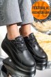 Pantofi sport negri piele naturala fsp002291