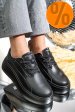 Pantofi sport negri piele naturala fsp002291