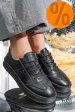 Pantofi sport negri piele naturala fsp005016
