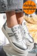 Pantofi sport alb argintiu piele naturala fsp005016