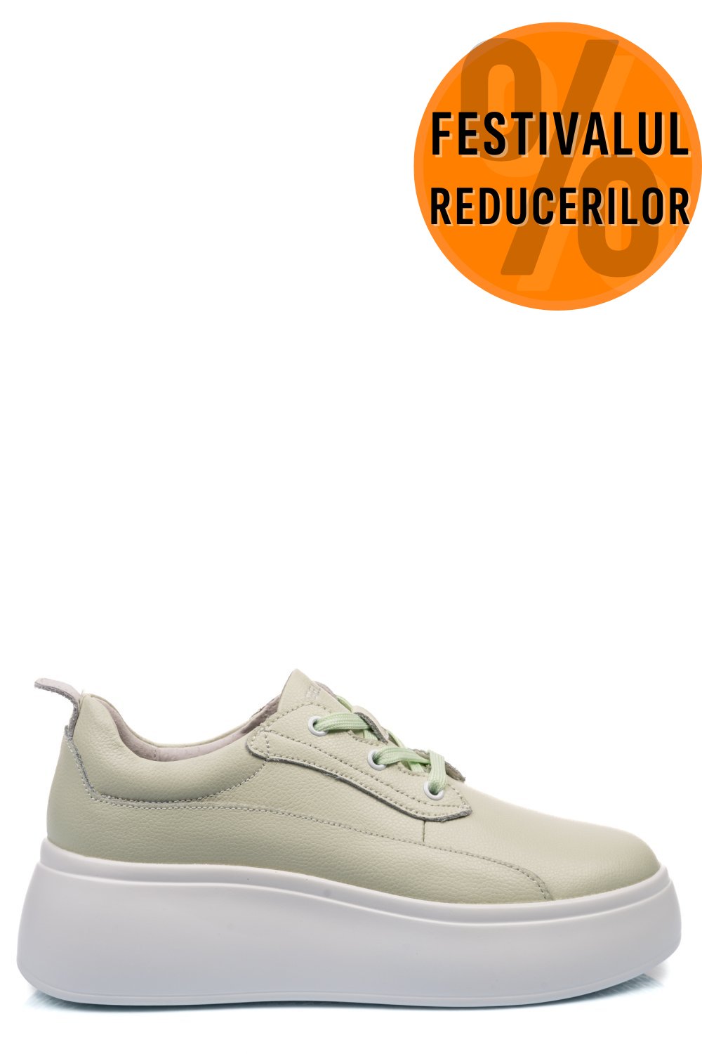 PANTOFI SPORT VERZI PIELE NATURALA FSP002291