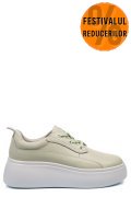 PANTOFI SPORT VERZI PIELE NATURALA FSP002291