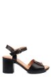 Sandale negre piele naturala 0s7756
