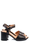 SANDALE NEGRE PIELE NATURALA 0S7756