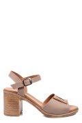 SANDALE BEJ PIELE NATURALA 0S7756