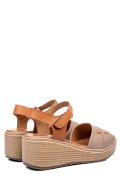 SANDALE MARO BEJ PIELE NATURALA 1S7757