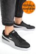 Puma, pantofi sport negru alb smash v2