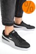 Puma, pantofi sport negru alb smash v2