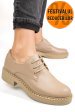 Pantofi bej piele naturala 3s7709nev