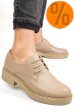 Pantofi bej piele naturala 3s7709nev