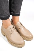 PANTOFI BEJ PIELE NATURALA 3S7709NEV