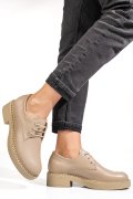 PANTOFI BEJ PIELE NATURALA 3S7709NEV