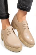 PANTOFI BEJ PIELE NATURALA 3S7709NEV