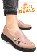 MOCASINI DAMA PIELE NATURALA NUDE 4S7710