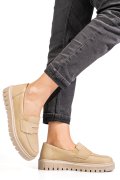 MOCASINI BEJ PIELE NATURALA 2KK1041901