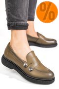 MOCASINI DAMA PIELE NATURALA VERZI 4S7710