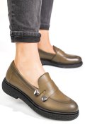 MOCASINI DAMA PIELE NATURALA VERZI 4S7710