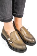 MOCASINI DAMA PIELE NATURALA VERZI 4S7710