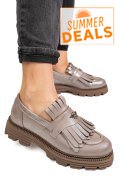 MOCASINI DAMA PIELE NATURALA GRI SIDEF 3S7795