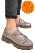 MOCASINI DAMA PIELE NATURALA GRI SIDEF 3S7795