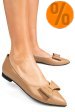 Balerini maro deschis piele naturala 3s7708
