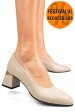 Pantofi bej piele naturala 5s77025