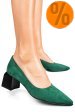 Pantofi verzi piele naturala intoarsa 5s77462