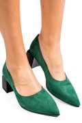 PANTOFI VERZI PIELE NATURALA INTOARSA 5S77462