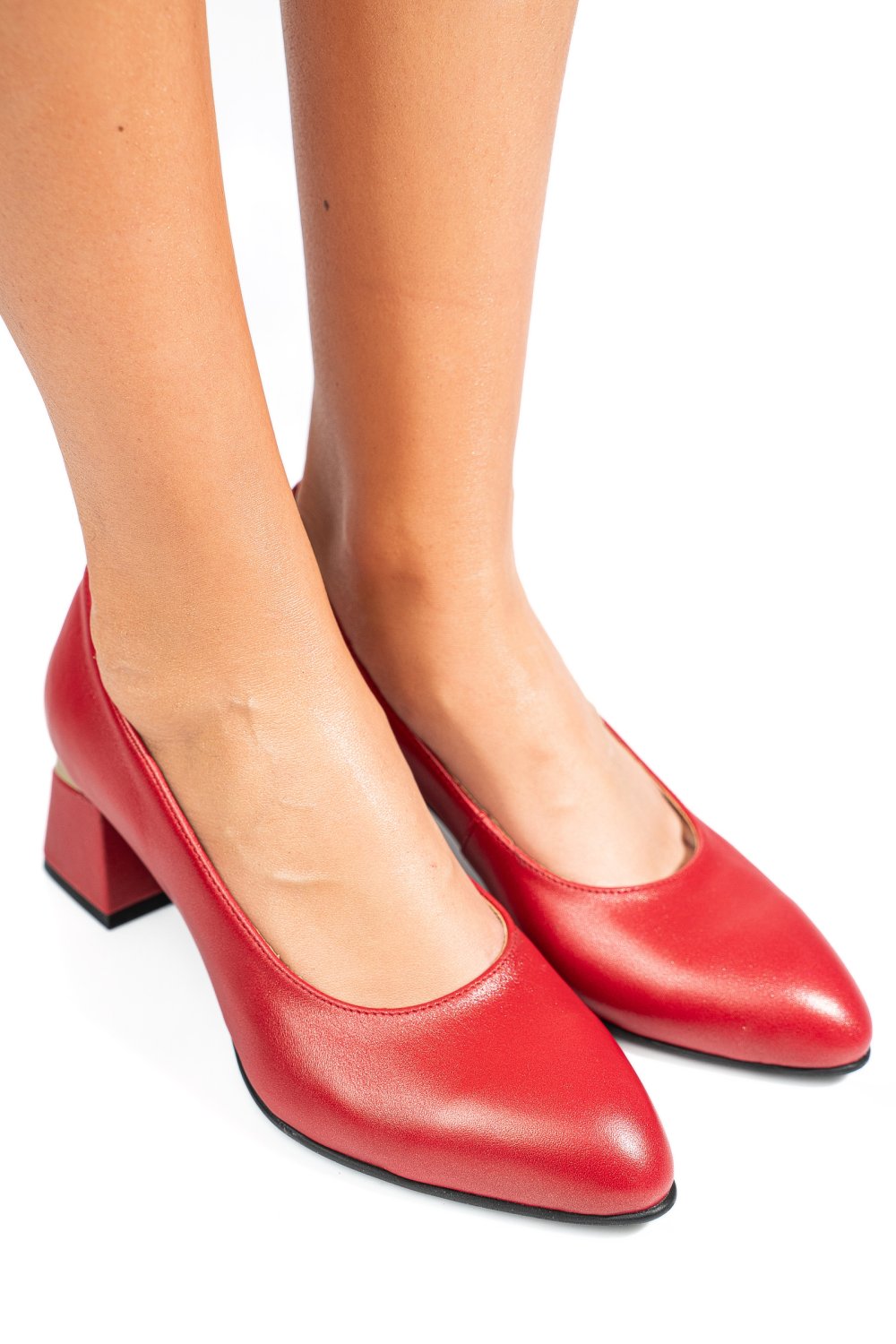 PANTOFI ROSII PIELE NATURALA 5S77025