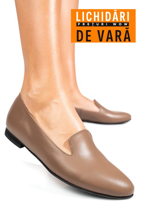 Balerini gri inchis piele naturala 4s7765