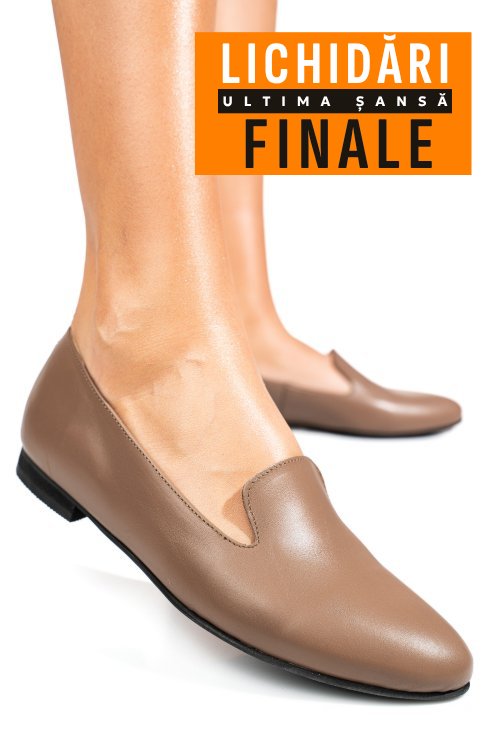 Balerini gri inchis piele naturala 4s7765