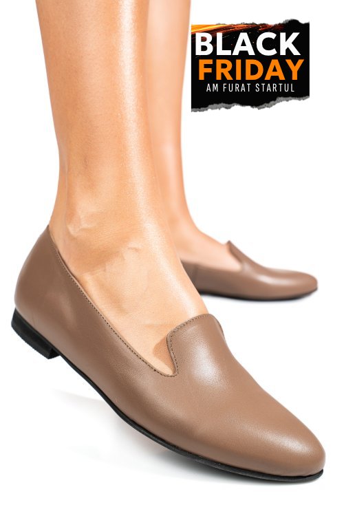 Balerini gri inchis piele naturala 4s7765