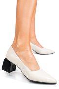 PANTOFI BEJ PIELE NATURALA 5S77460