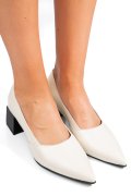 PANTOFI BEJ PIELE NATURALA 5S77460