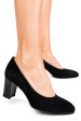 Pantofi negri piele naturala intoarsa 1s77607