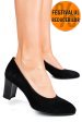 Pantofi negri piele naturala intoarsa 1s77607